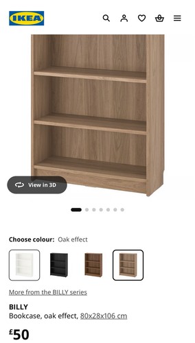 Billy bookcase shelving unit - shelving,
