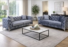 New Chesterfield Sofa Grey