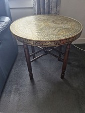 Vintage Brass Tray Table
