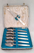 Viners Six Stainless Steel Cake / Grapefruit Spoons (14.5cm) - Original Box Set
