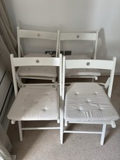 IKEA Folding Chair White 4 Available