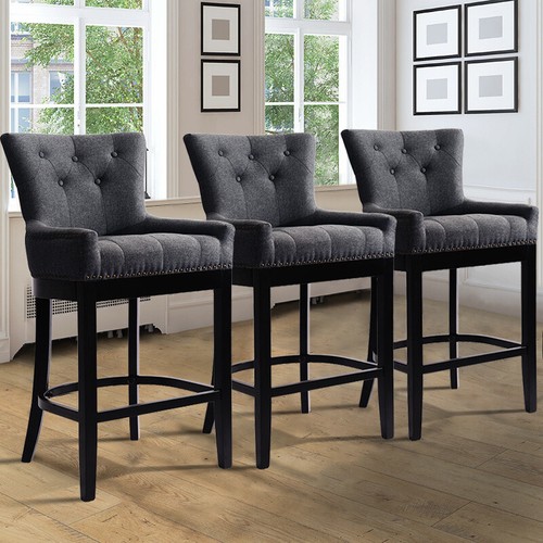 Linen bar stools - linen,
