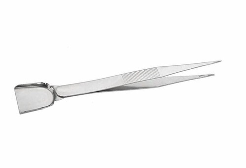 Tweezers with shovel - with, scoop