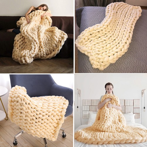 Large knitted cable knit - knitted,