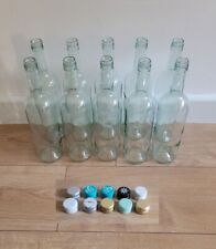 10X Empty Clear Wine Bottles, 750ml, Wine Making, Decorative