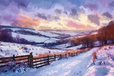 Yorkshire Dales Winter Canvas
