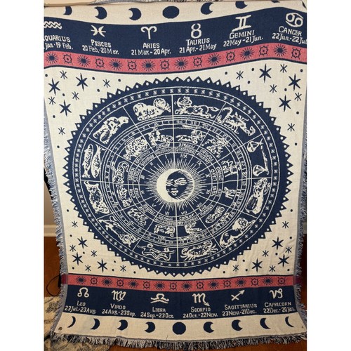 Zodiac celestial woven - zodiac,