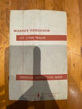 Vintage Massey Ferguson 17-7 3 Ton Trailer Operator Instruction Book