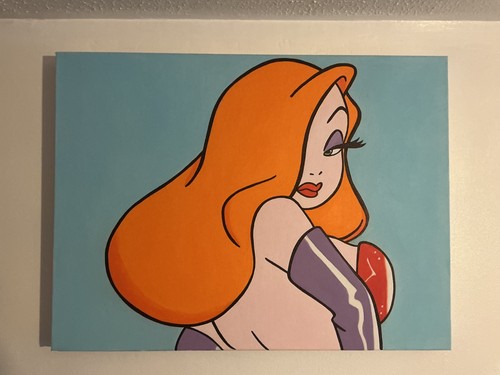 Jessica rabbit oil painting - painting, 24