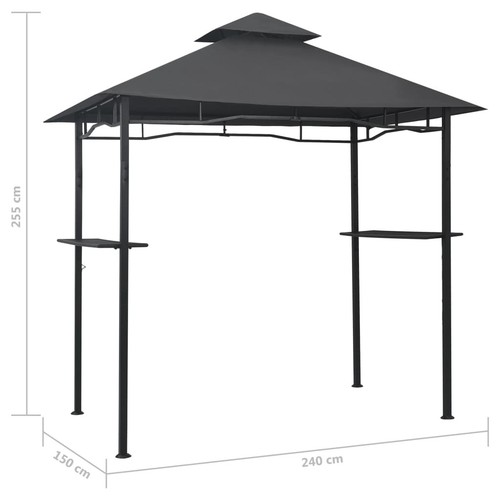 Bbq gazebo 240x150x255cm - bbq,