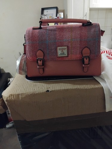 Harris tweed pink - pink, plaid