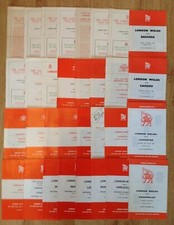 London Welsh Rugby Programmes