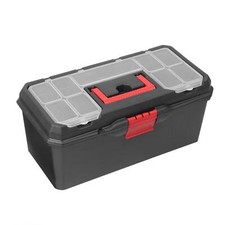 16" Heavy Duty Plastic Tool Box Organiser Toolbox Compartment Tray Nail Storage