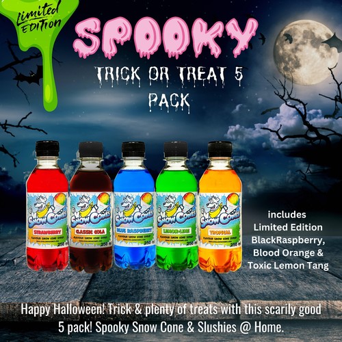 Halloween snow cone slush - halloween,