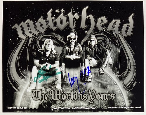 Motorhead autographed signed - motorhead,
