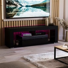 SALE Vida Designs Luna 2 Drawer LED TV Unit, Black