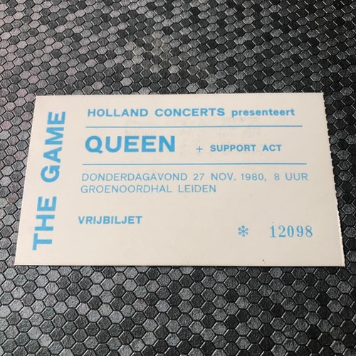 Queen ticket groenoordhallen - queen,