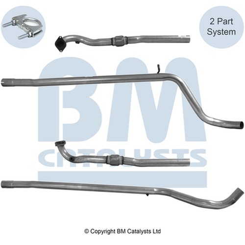 Centre exhaust pipe fitting - exhaust,