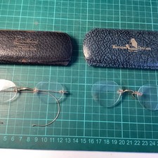 Antique Pince Nez Spectacles, and Wire Framed Spectacles With Cases