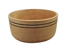 Hand turned Idigbo wooden bowl
