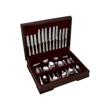 CARRS Sterling Silver Cutlery - BEAD Pattern - 44 Piece Set for 6