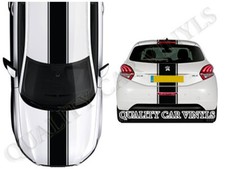 Peugeot racing stripes 206 106 205 207 208 bonnet roof boot decal graphics OT10