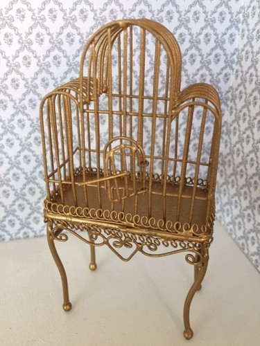 Brass bird cage for - brass, 1;12th