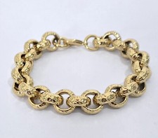 15mm Belcher Bracelet, 9ct
