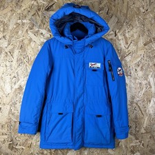 Dickies Padded Parka Coat Vespa World Piaggio Blue Small