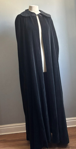Vintage velvet cape - velvet, long