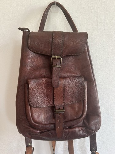 Vintage genuine leather brown - vintage,