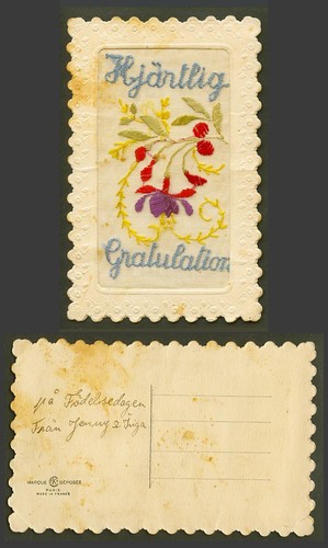 Ww1 silk embroidered - ww1,
