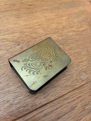 Trench art matchbox cover ww1 - cover,