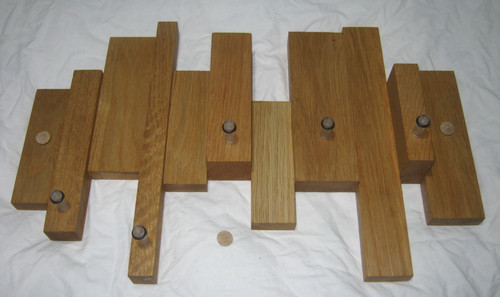 Mijmoj oak blocks coat key - mijmoj,