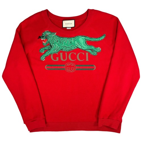 Gucci size red sweatshirt - gucci,