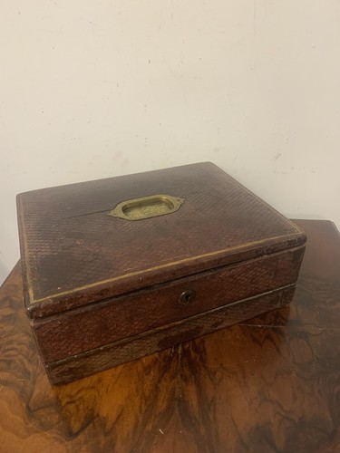 Victorian c1875 leather bound - leather,