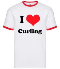 I Love Curling - Mens Ringer -
