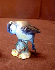 Vintage Beswick Porcelain Bird Figurine #992 Blue Tit