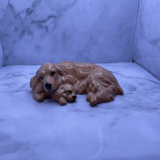  ROYAL DOULTON Bicolour COCKER SPANIEL & PUPPY Laying Down  DA174 HAND PAINTED