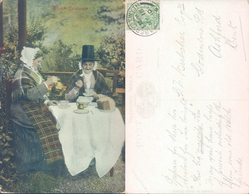 Welsh costume tea - , scene