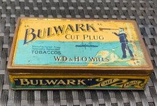 Bulwark Vintage Tobacco Cut Plug Tin WD & H.O Wills