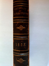 Sadliers' Catholic Directory Almanac And Ordo 1888 Rare Book