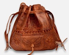 Leather Shoulder Drawstring