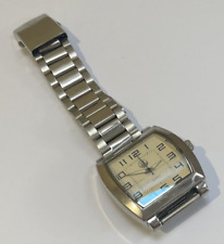 Silver SWISS wristwatch Explorer wrist watch stainless button bracelet strap
