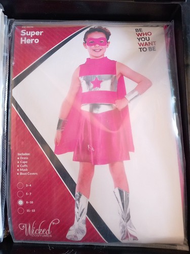 Pink 70s storybook superhero - 70s,