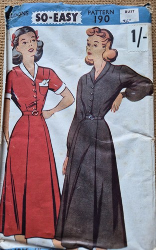 Original late 1940s - late, pattern