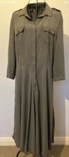 Hobbs 100% Silk Khaki Green