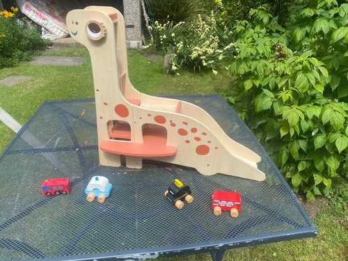 Janod wooden dinosaur car