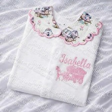 Girls Baby White Sleepsuit