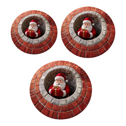 Door mat christmas round - door,